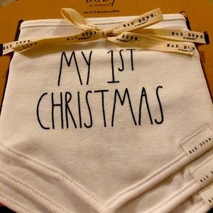 Rae Dunn BABY - Christmas-3 Pack Bandana Bibs